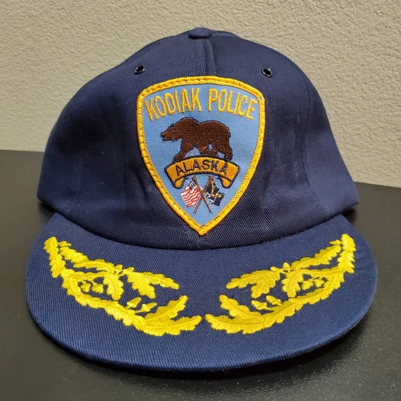 VTG 90s Kodiak Police Alaska Pro Style‎ Padded Hat